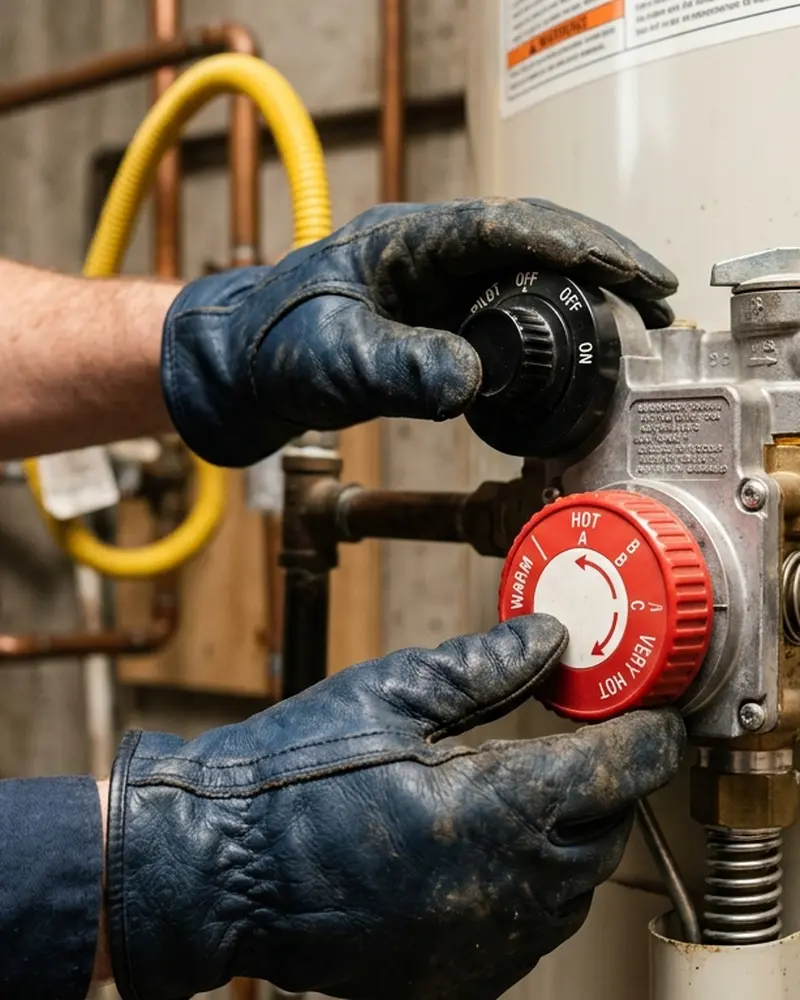 Close-up of Gas Line Repair & Installation work by Water Heater Jockey in Cossayuna